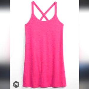 GAP Pink Brushed Tech Jersey Mini Dress, Size XL
